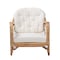 Baxton Studio Aliane Modern Bohemian Natural Brown Antique Rattan Armchair 219-12700-ZORO - alternate 9